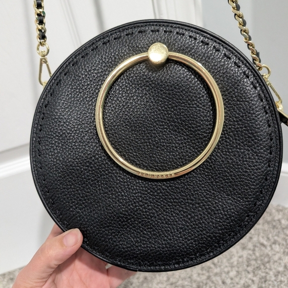 Ted Baker Debbs Black Exotic Stab Stitch Circle Crossbody Bag - Snake Print - Picture 3 of 12